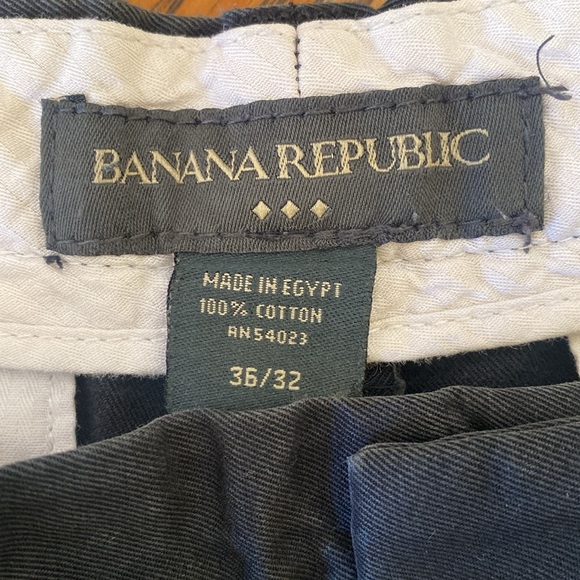 BANANA REPUBLIC FLAT-FRONT CHINO PANTS Size 36x32 - Picture 6 of 7